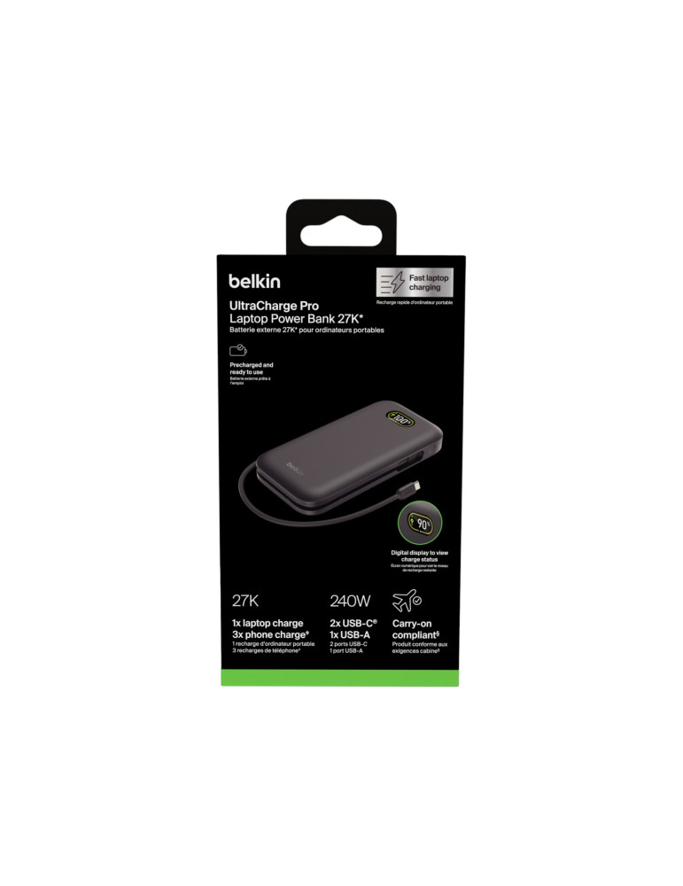 BELKIN PowerBank 27 000 mAh 240W (Noir) | DOTIRI