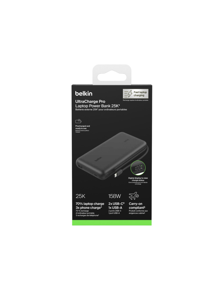 BELKIN PowerBank 25 000 mAh 140W (Noir) | DOTIRI