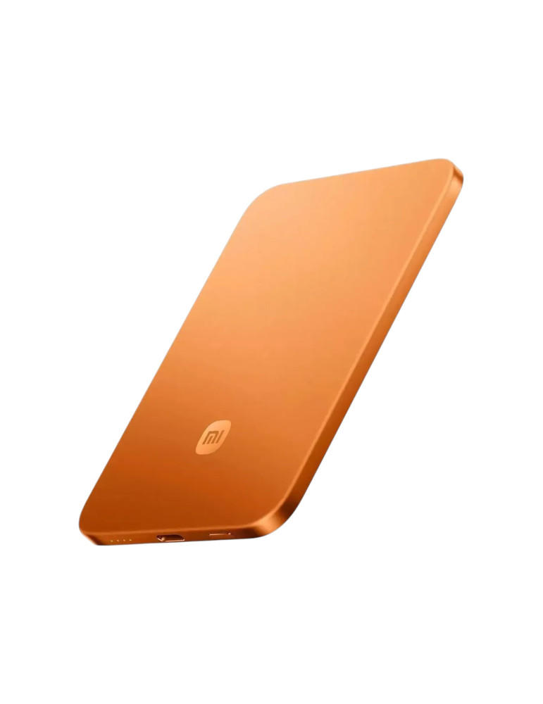 Xiaomi PowerBank Magnétique UltraThin 5 000 mAh 15W (Orange)