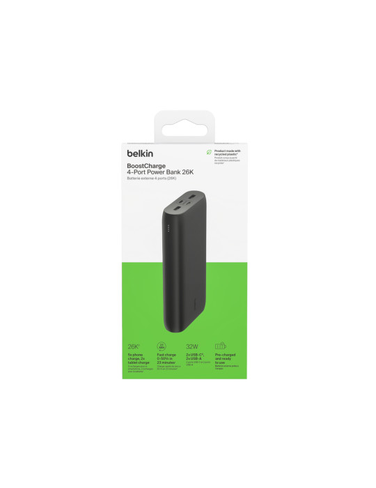 BELKIN PowerBank 26 000 mAh 32W (Noir) | DOTIRI