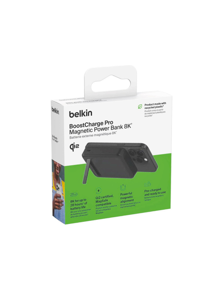 BELKIN PowerBank Magsafe 8 000 mAh Qi2 15W (Noir) | DOTIRI