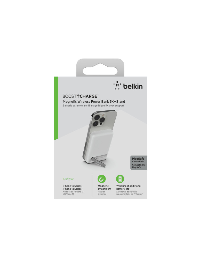 BELKIN PowerBank Magsafe 8 000 mAh Qi2 15W (Blanc)