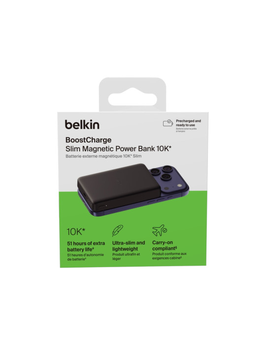 BELKIN PowerBank Magnétique Slim 10 000 mAh 7.5W (Noir)