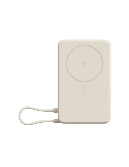 Xiaomi PowerBank Magnétique 10 000 mAh avec Support Intégré (Beige)
