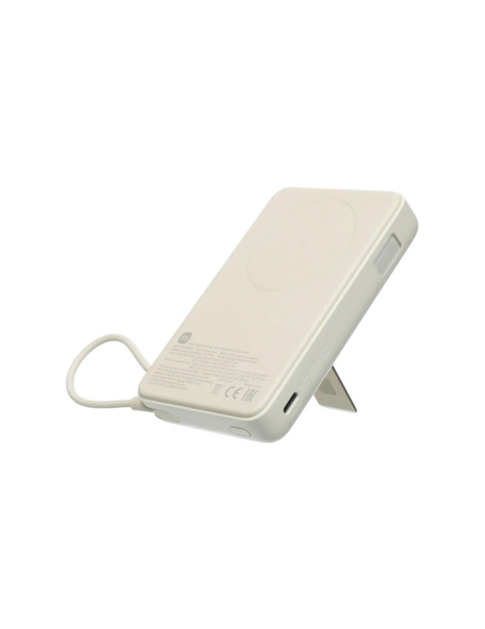 Xiaomi PowerBank Magnétique 10 000 mAh avec Support Intégré (Beige)