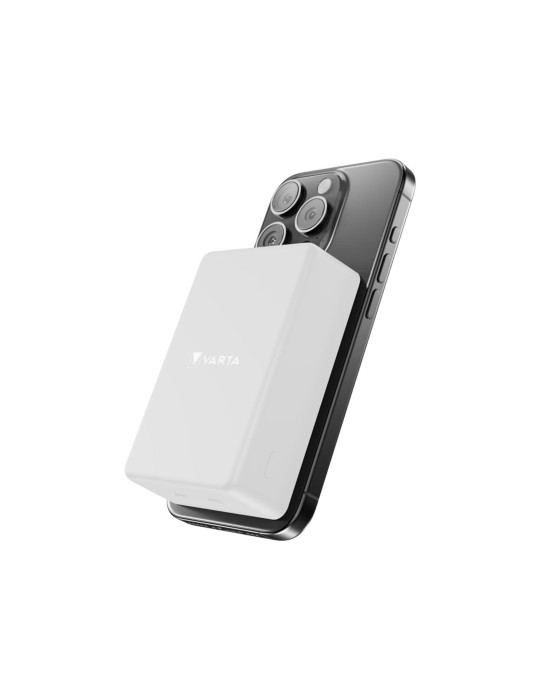 VARTA PowerBank Mag Pro Magnétique 10 000 mAh (Blanc)