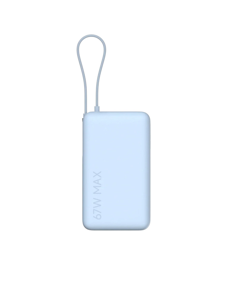 Xiaomi PowerBank 10 000 mAh 67W avec Câble Intégré (Bleu)