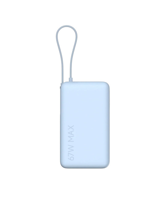 Xiaomi PowerBank 10 000 mAh 67W avec Câble Intégré (Bleu)