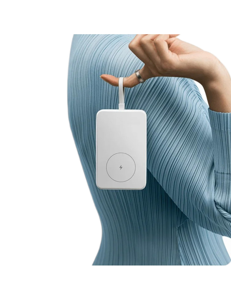 Xiaomi PowerBank Magnétique 10 000 mAh 33W avec Câble Intégré (Blanc)