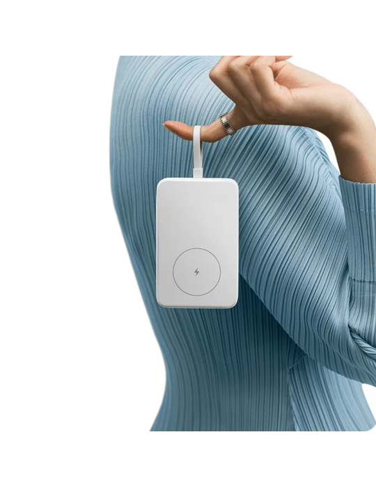 Xiaomi PowerBank Magnétique 10 000 mAh 33W avec Câble Intégré (Blanc)