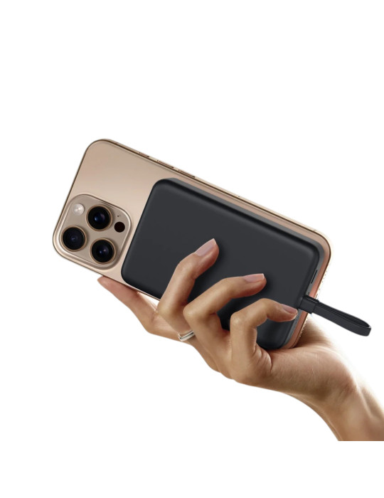 Xiaomi PowerBank Magnétique 10 000 mAh 33W avec Câble Intégré (Gris)