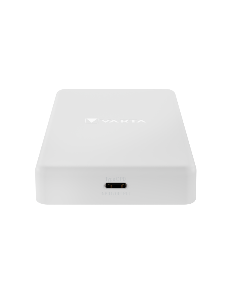 VARTA PowerBank Mag Pro Magnétique 5 000 mAh (Blanc)