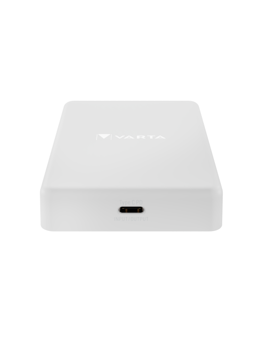 VARTA PowerBank Mag Pro Magnétique 5 000 mAh (Blanc)