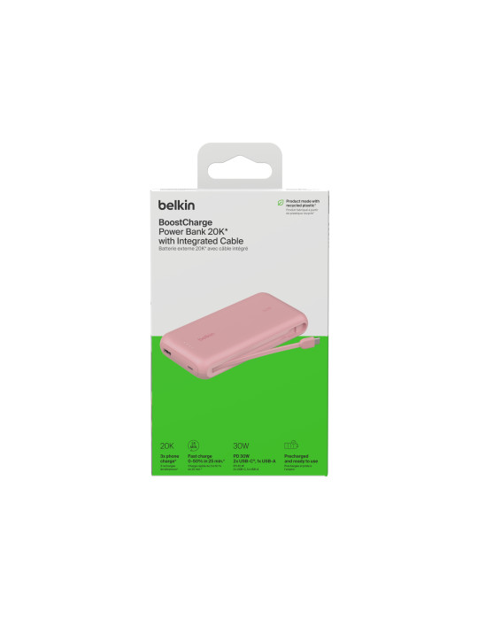 BELKIN PowerBank 20 000 mAh 30W (Rose) | DOTIRI