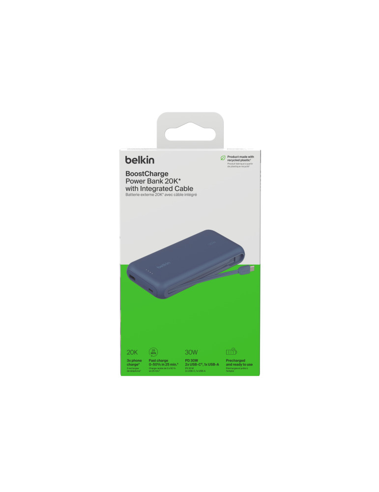 BELKIN PowerBank 20 000 mAh 30W (Bleu) | DOTIRI