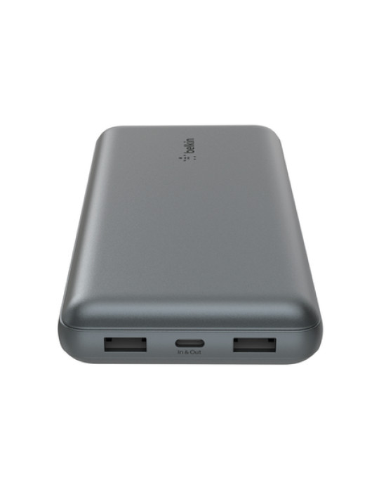 BELKIN PowerBank 20 000 mAh 15W (Gris Sidéral) | DOTIRI