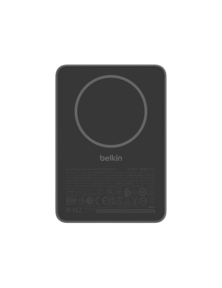 BELKIN PowerBank Magnétique Slim BoostCharge 5 000 mAh 7.5W (Noir)