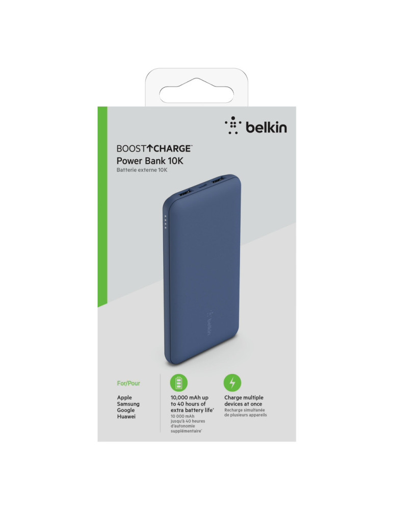BELKIN PowerBank 10 000 mAh 15W (Bleu) | DOTIRI