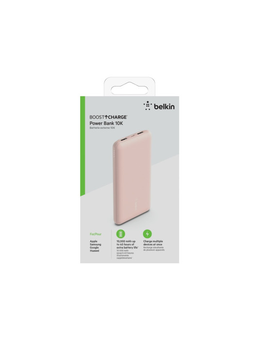 BELKIN PowerBank 10 000 mAh USB-C 15W (Rose) | DOTIRI