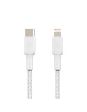BELKIN Câble Tressé USB-C vers Lightning 2m (Blanc)