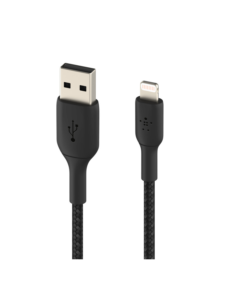 BELKIN Câble Tressé Lightning 3m (Noir) | DOTIRI