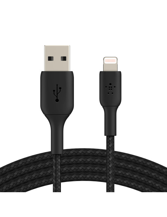 BELKIN Câble Tressé Lightning 3m (Noir) | DOTIRI