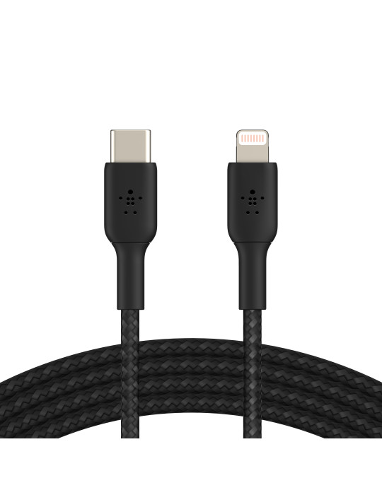 BELKIN Câble USB-C vers Lightning 2m (Noir) | DOTIRI