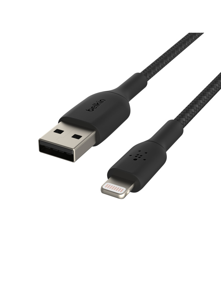 BELKIN Câble Tressé Lightning 3m (Noir) | DOTIRI