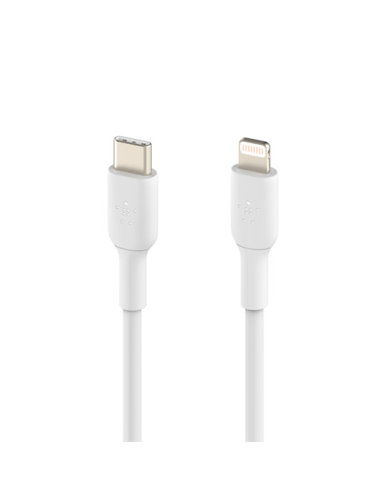 BELKIN BoostCharge Câble Lightning vers USB-C 2m (Blanc)