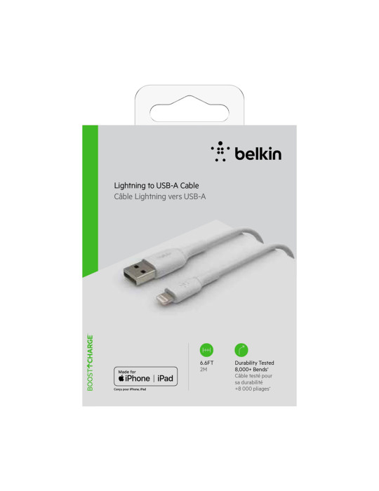 BELKIN Câble Lightning 2m (Blanc) | DOTIRI