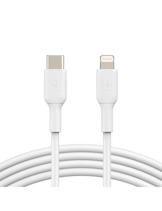 BELKIN Câble USB-C vers Lightning 1m (Blanc) | DOTIRI