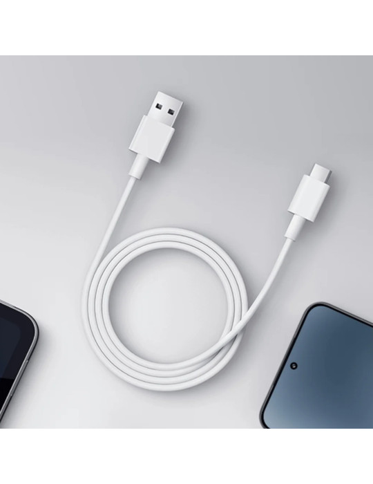 Xiaomi 3A USB-A to USB-C Cable (1m) (Blanc) | DOTIRI