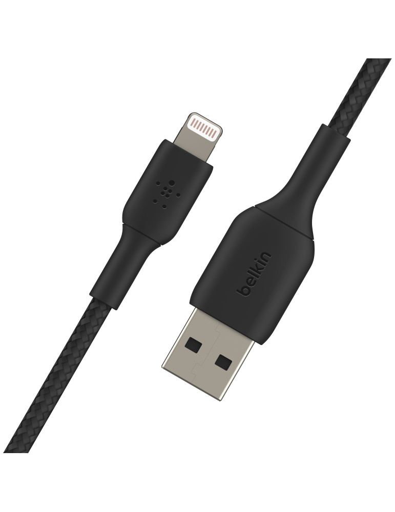 BELKIN Câble Tressé Lightning 1m (Noir) | DOTIRI