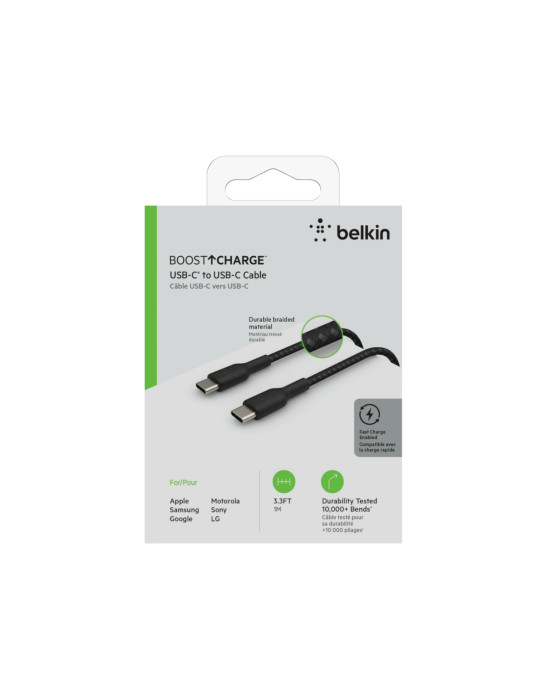 BELKIN Câble USB-C vers USB-C 100W 1m (Noir) | DOTIRI