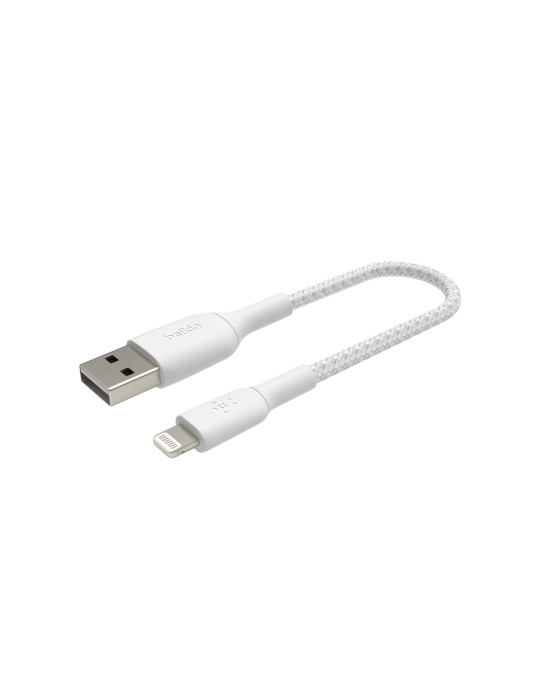 BELKIN Câble Tressé Lightning 0,15m (Blanc) | DOTIRI