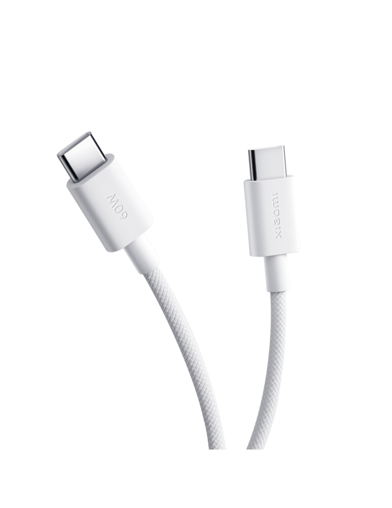 Xiaomi 3A Câble Tressé USB-C to USB-C 60W (1m) (Blanc)