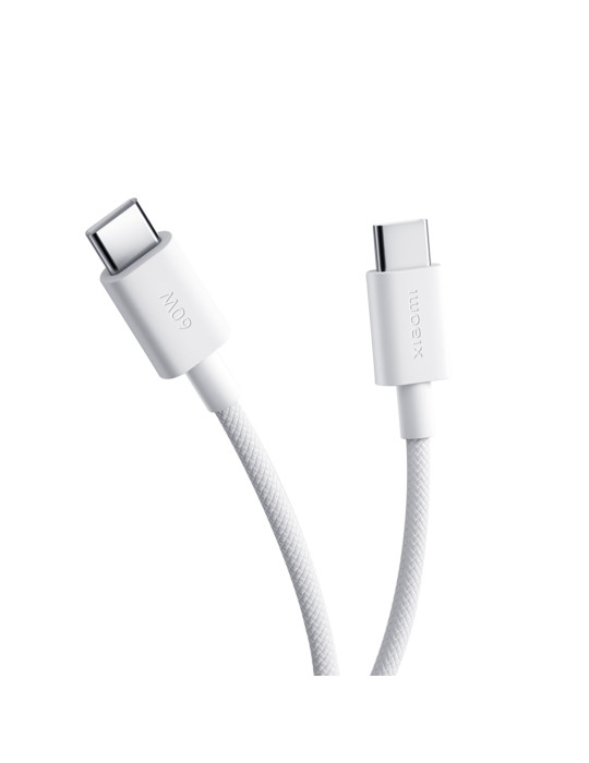 Xiaomi 3A Câble Tressé USB-C to USB-C 60W (1m) (Blanc)
