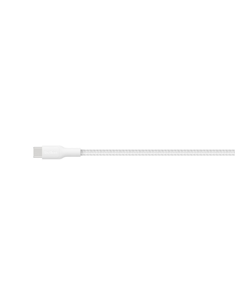 BELKIN Câble Tressé PCR USB-C vers USB-C 240W 2.0 2m (Blanc)