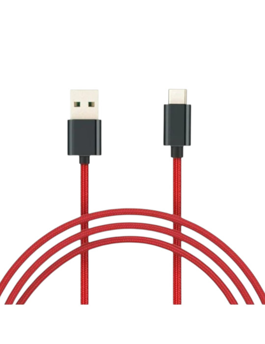 Xiaomi Câble Tressé USB-A vers USB-C 1m (Rouge) | DOTIRI