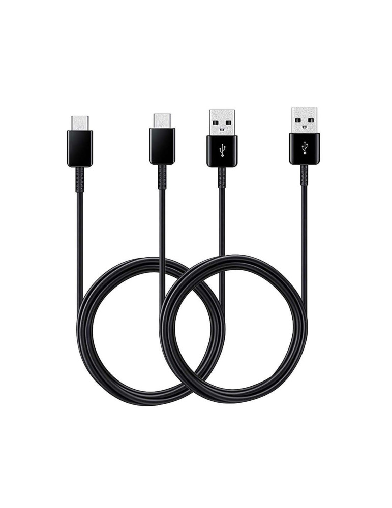 SAMSUNG Pack 2 Câbles 15W USB-C 1,5m (Noir) | DOTIRI