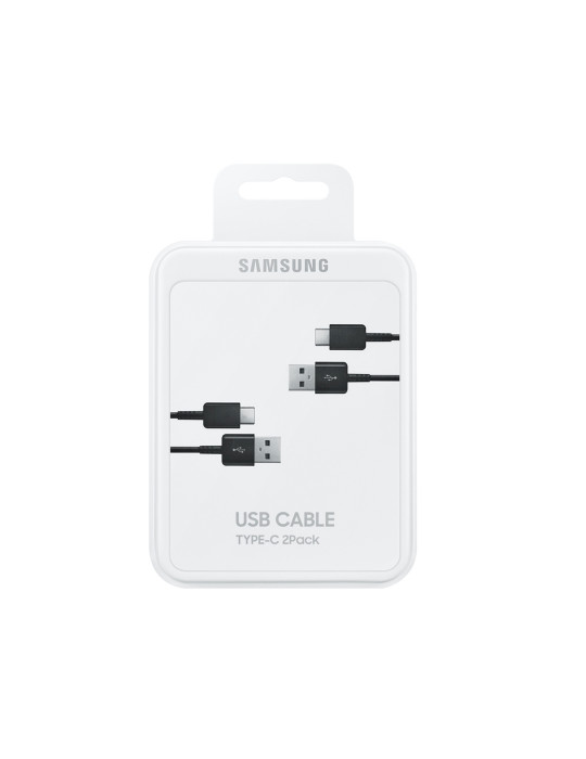 SAMSUNG Pack 2 Câbles 15W USB-C 1,5m (Noir) | DOTIRI