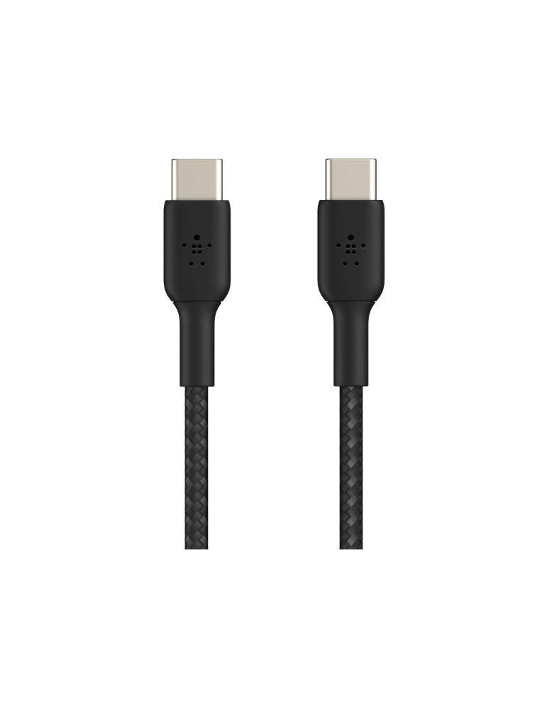 BELKIN Câble Tressé USB-C vers USB-C 2m (Noir) | DOTIRI