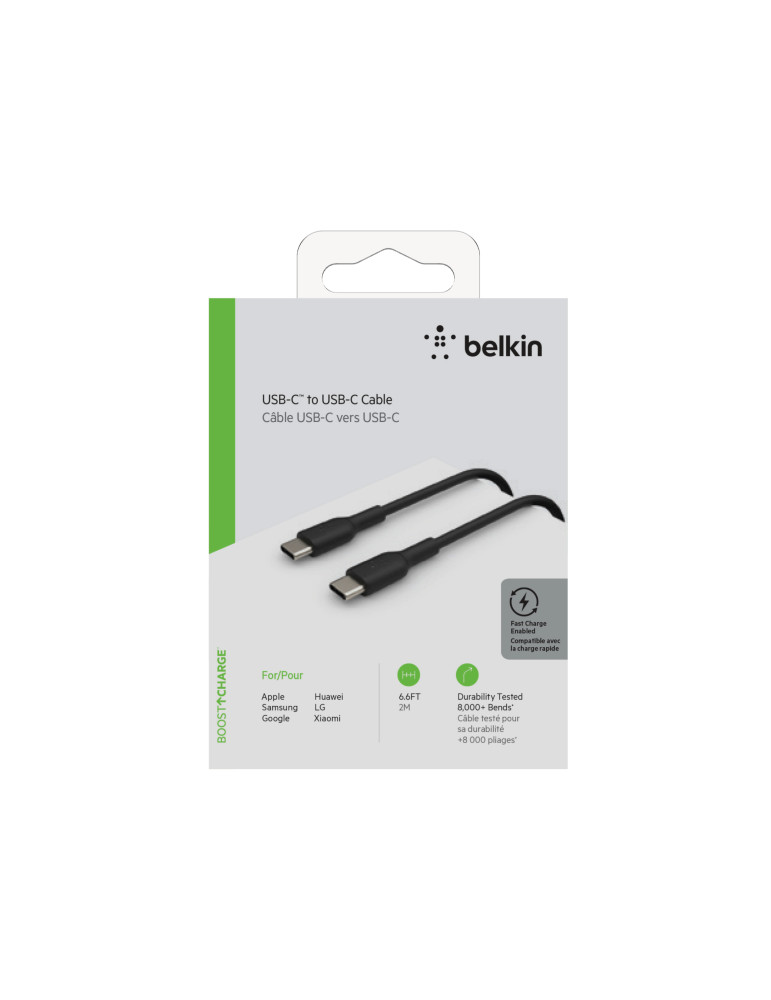 BELKIN Câble USB-C vers USB-C 2m (Noir) | DOTIRI