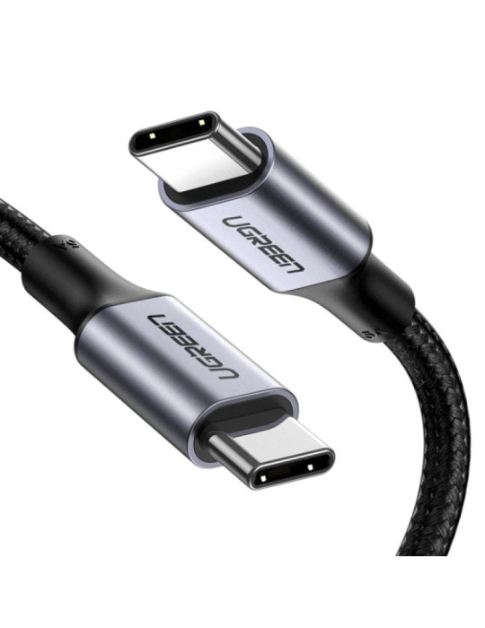 UGREEN Câble Renforcé 2M USB-C &amp;amp;amp;gt; USB-C Noir PD
