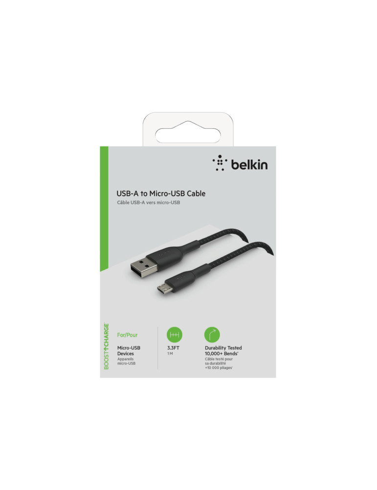 BELKIN Câble Tressé Micro-USB 1m (Noir) | DOTIRI