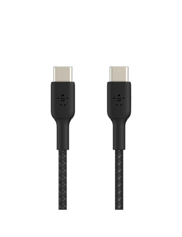 BELKIN Câble Tressé USB-C vers USB-C 0,15m (Noir)