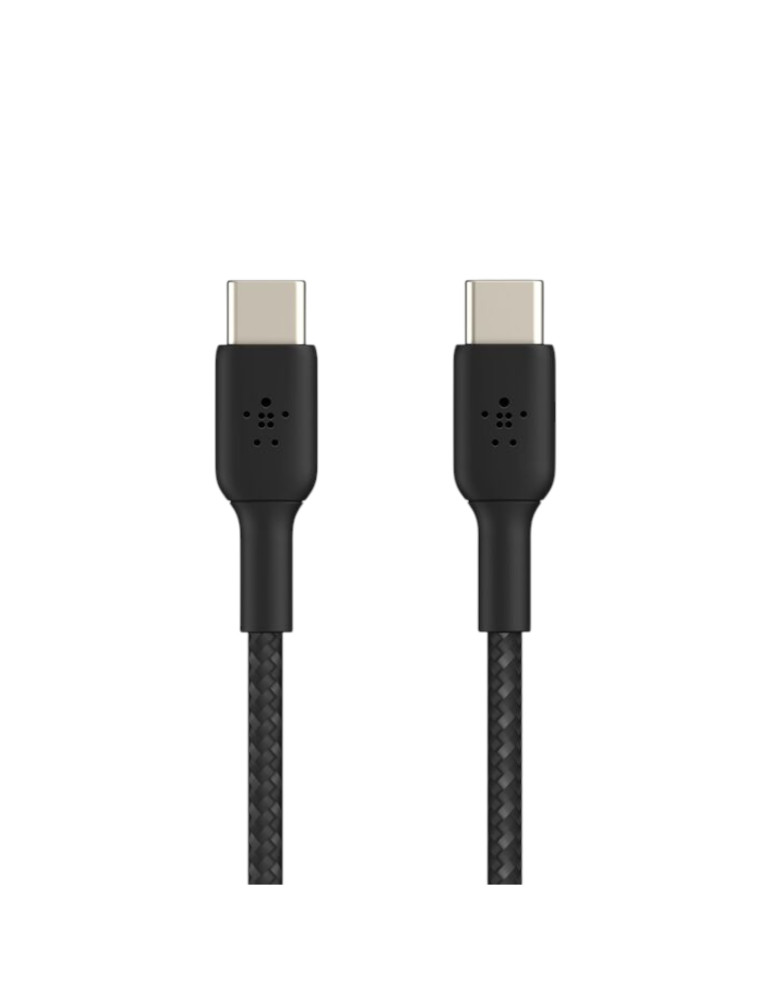 BELKIN Câble Tressé USB-C vers USB-C 0,15m (Noir) | DOTIRI
