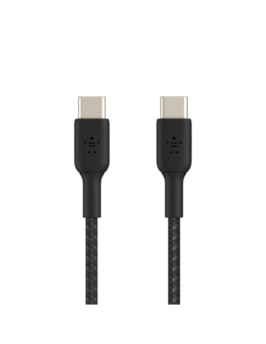 BELKIN Câble Tressé USB-C vers USB-C 0,15m (Noir) | DOTIRI