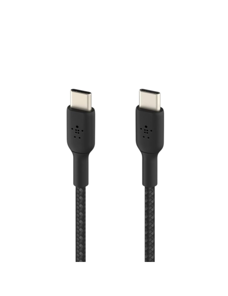 BELKIN Câble Tressé USB-C vers USB-C 0,15m (Noir) | DOTIRI