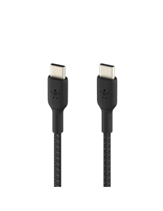 BELKIN Câble Tressé USB-C vers USB-C 0,15m (Noir) | DOTIRI
